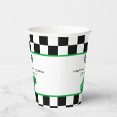グリーンレースカー |子供の誕生日パーティー 紙コップ (右)