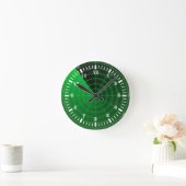 グリーンレーダーパターン ラウンド壁時計 (ホーム)
