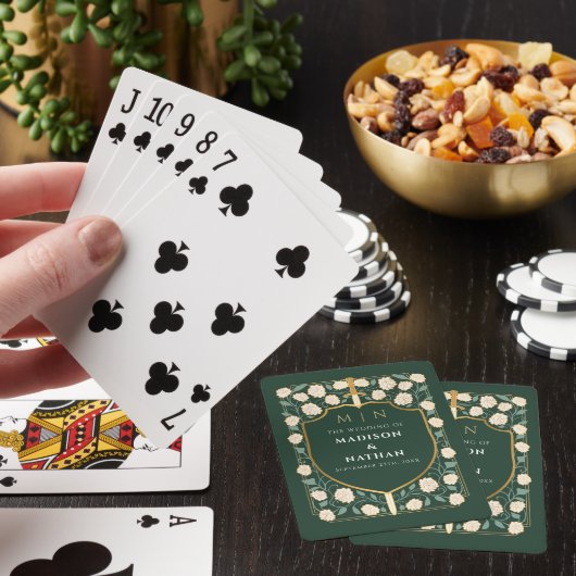 グリーンロイヤルソードシールド ウェディングギフト トランプ (インサイチュ)