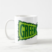 グリーンロゴの炎 コーヒーマグカップ (左)