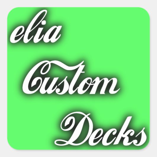 グリーンロゴシール スクエアシール (正面)