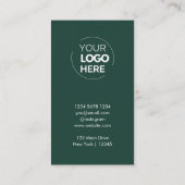 グリーンロゴスタイリッシュビジネスモダンに感謝 割引カード (裏面)