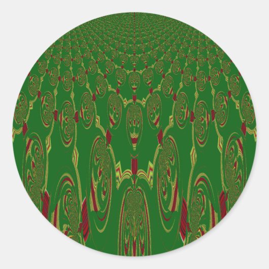 グリーンロボット ラウンドシール (正面)