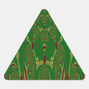 グリーンロボット 三角形シール