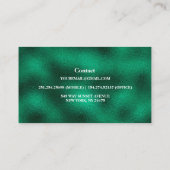 グリーンロモダンーンの署名エージェントの名刺 名刺 (裏面)