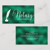 グリーンロモダンーンの署名エージェントの名刺 名刺 (正面/裏面)