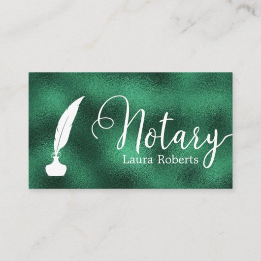 グリーンロモダンーンの署名エージェントの名刺 名刺 (正面)