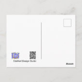 グリーンロリキートサンタクリスマスはがき ポストカード (裏面)