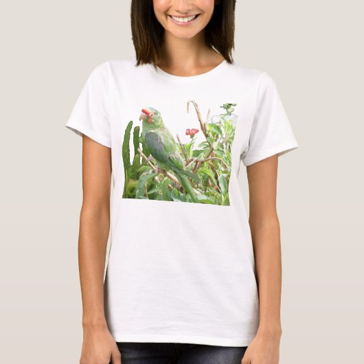 グリーンロリケートリンガーバードTシャツ Tシャツ (正面)