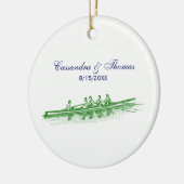 グリーンローイングローワーズクルーズチームウォータースポーツ セラミックオーナメント (左)