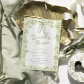 グリーンローカル栽培農家ベビーシャワー招待状 招待状