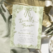 グリーンローカル栽培農家ベビーシャワー招待状 招待状