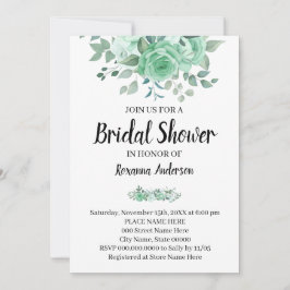 グリーンローズのブライダルシャワー カントリー シック 招待状