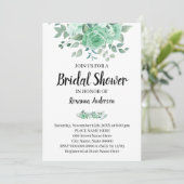 グリーンローズのブライダルシャワー カントリー シック 招待状 (スタンド正面)