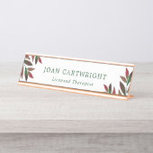 グリーンローズレッドグリーンリー – セラピスト デスクネームプレート (正面)