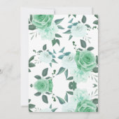 グリーンローズ  愛だけのシンプルな結婚式   招待状 (裏面)