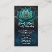 グリーンロータスカウンセリングセラピー心理療法 名刺 (正面)