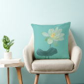 グリーンロータスフラワーアジアインスパイア クッション (椅子)