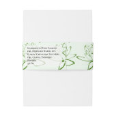 グリーンロータスフローラアーティサナル石鹸バンドラップ 招待状ベリーバンド (裏面例)