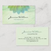 グリーンロータスヨガインストラクター 名刺 (正面/裏面)