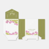 グリーンロータスリリー結婚フラワーズインディアン フェイバーボックス (折り畳みなし)