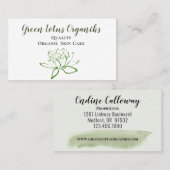 グリーンロータスDIY美しい気に 名刺 (正面/裏面)