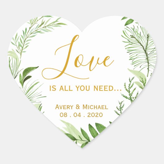 グリーンローレルリースラブズが必要結婚だ ハートシール (正面)