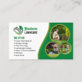 グリーンローンケア造園ガーデン気にロンウィング 名刺 (裏面)