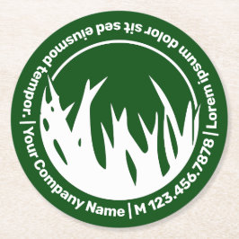 グリーンローンサー気にビスプロモーション ラウンドペーパーコースター