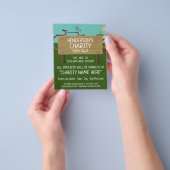 グリーンローンチャリティヤードセールイベント広告ズ チラシ (手)