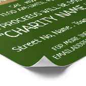 グリーンローンチャリティヤードセールイベント広告ズ ポスター (角)