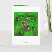 グリーンローンボウルのクリスマスデザイン、 カード (裏面)