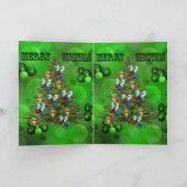 グリーンローンボウルのクリスマスデザイン、 カード (内部)