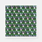 グリーンローンボウルのパターン、紙ナプキン スタンダードランチョンナプキン (正面)