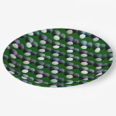 グリーンローンボウルのパターン、紙プレート ペーパープレート (アングル)