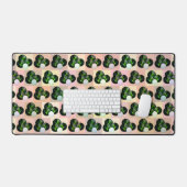 グリーンローンボウルのポーパート、デスクマット デスクマット (キーボード&マウス)