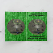 グリーンローンボウル、誕生日 カード (内部)