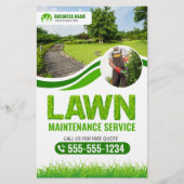 グリーンローンメンテナンスサービス造園モウ チラシ (正面)