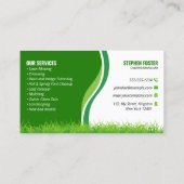 グリーンローンメンテナンスサービス造園モウ 名刺 (裏面)