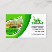 グリーンローン気に造園モウマルチングサービス 名刺 (正面)