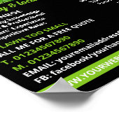 グリーンローン、芝生サー気にビス ポスター (角)