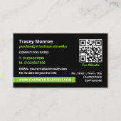 グリーンローン、芝生サー気にビス 名刺 (裏面)