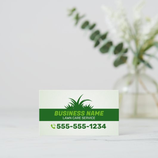 グリーンロ気にーン&造園サービスグラスフィールド 名刺 (スタンド正面)