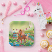 グリーンワイエの太陽のプレート ペーパープレート (パーティー)