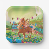 グリーンワイエの太陽のプレート ペーパープレート (正面)