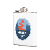 グリーンワイルドシーニックリバー フラスク (左)