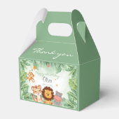 グリーンワイルドジャングルアニマルトロピカルボーイ誕生日 フェイバーボックス (正面サイド)