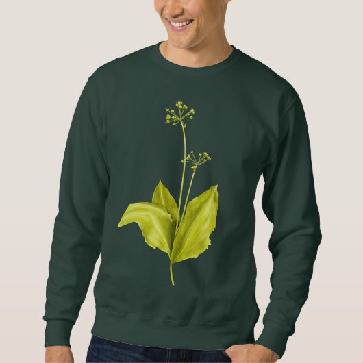 グリーンワイルドニンニク植物学者Tシャツ スウェットシャツ (正面)