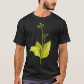 グリーンワイルドニンニク植物芸術 Tシャツ (正面)