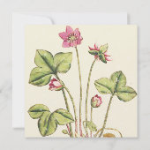 グリーンワイルドフラワーディナー招待状 招待状 (裏面)